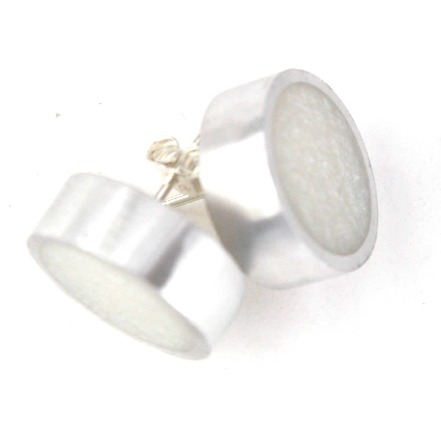 Resinique studs - white