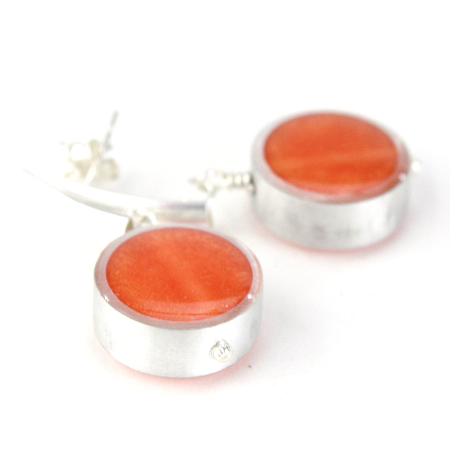 Resinique post studs - Orange