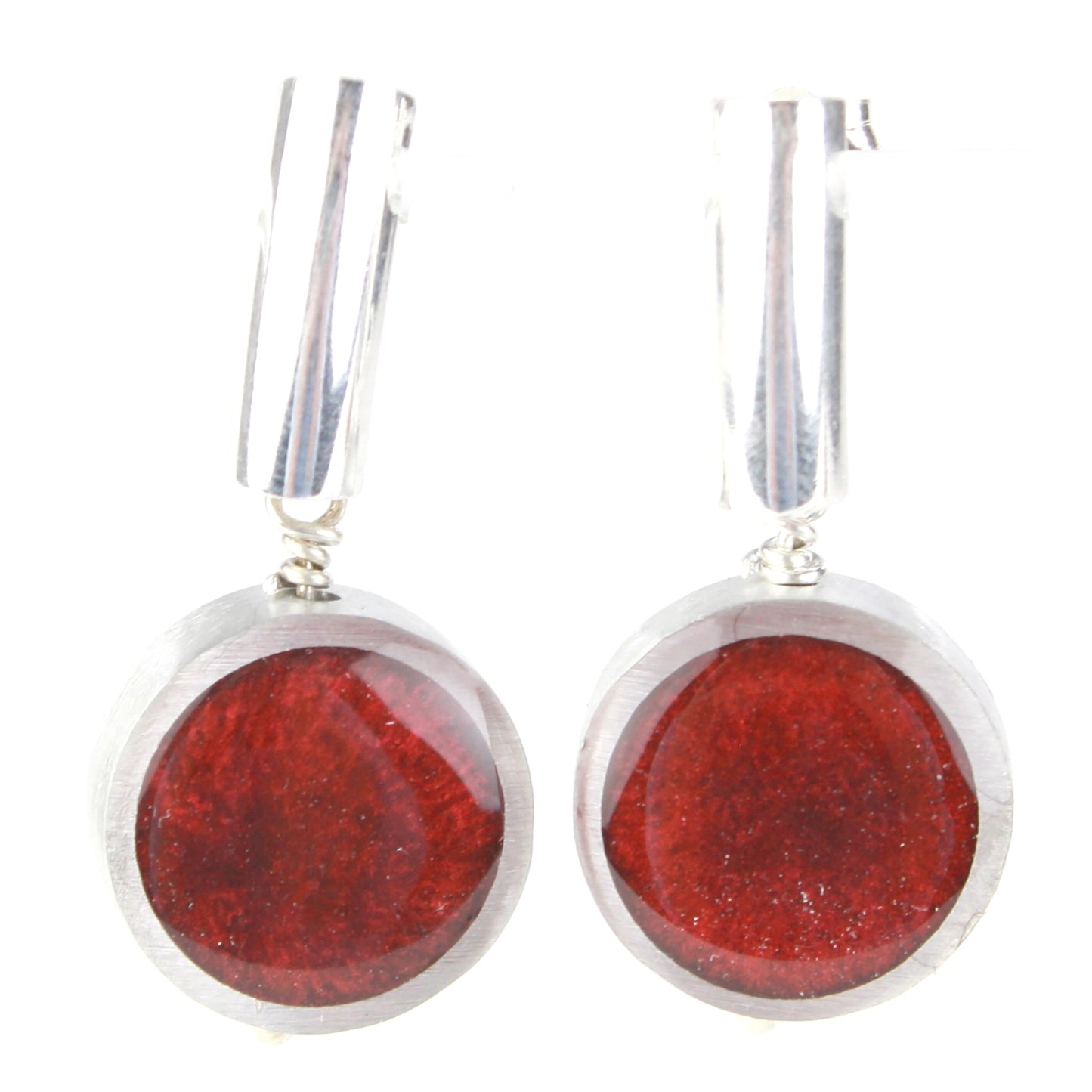 Resinique post studs - Dark Red
