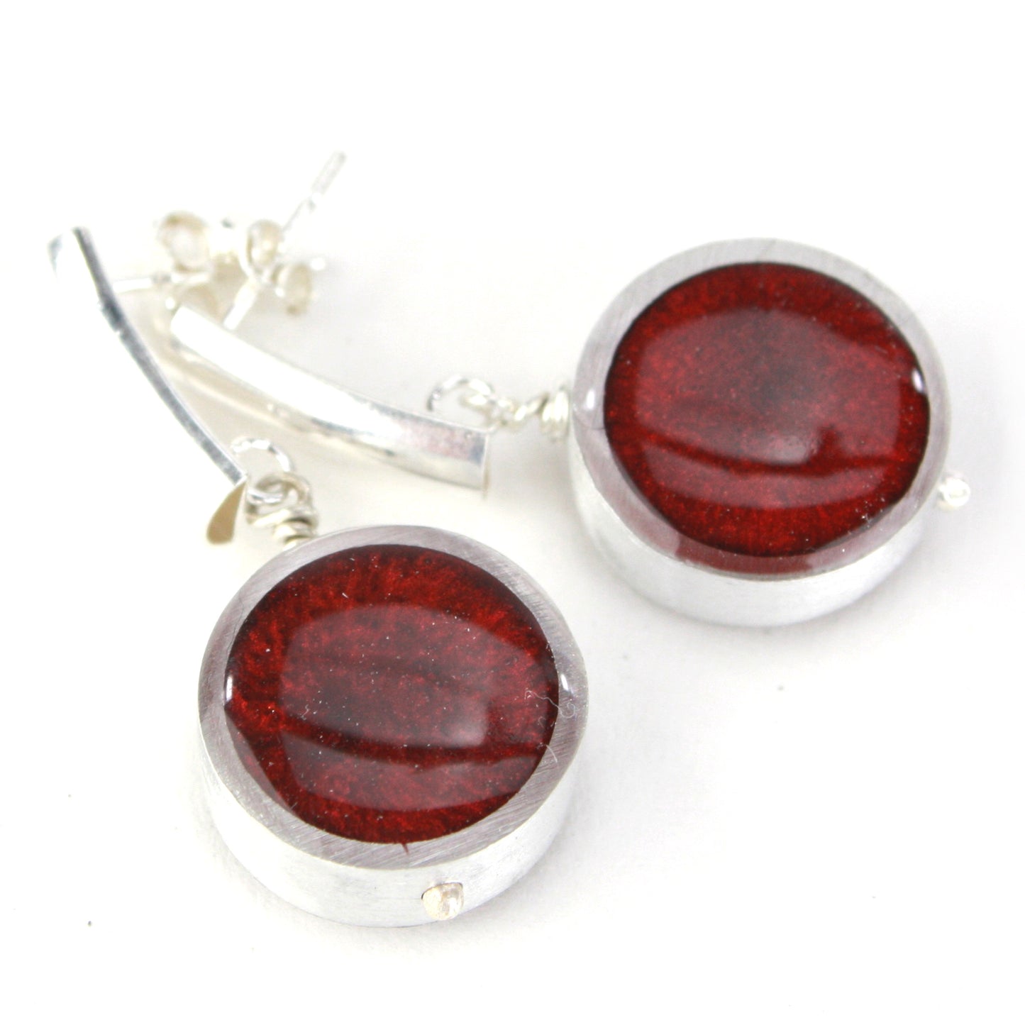 Resinique post studs - Dark Red
