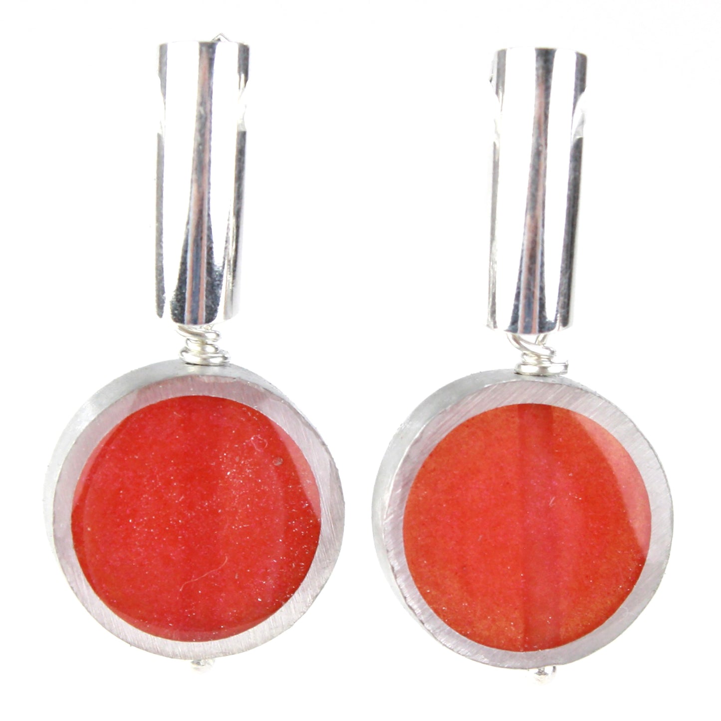 Resinique post studs - Light Red