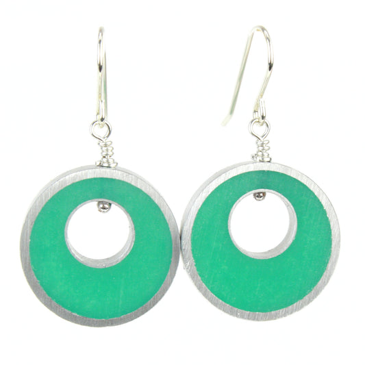 Spotlight earrings in seafoam