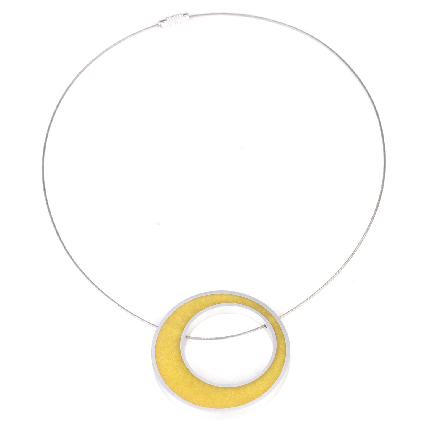 Solo spotlight necklace-yellow