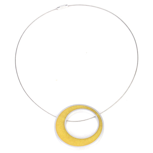 Solo spotlight necklace-yellow