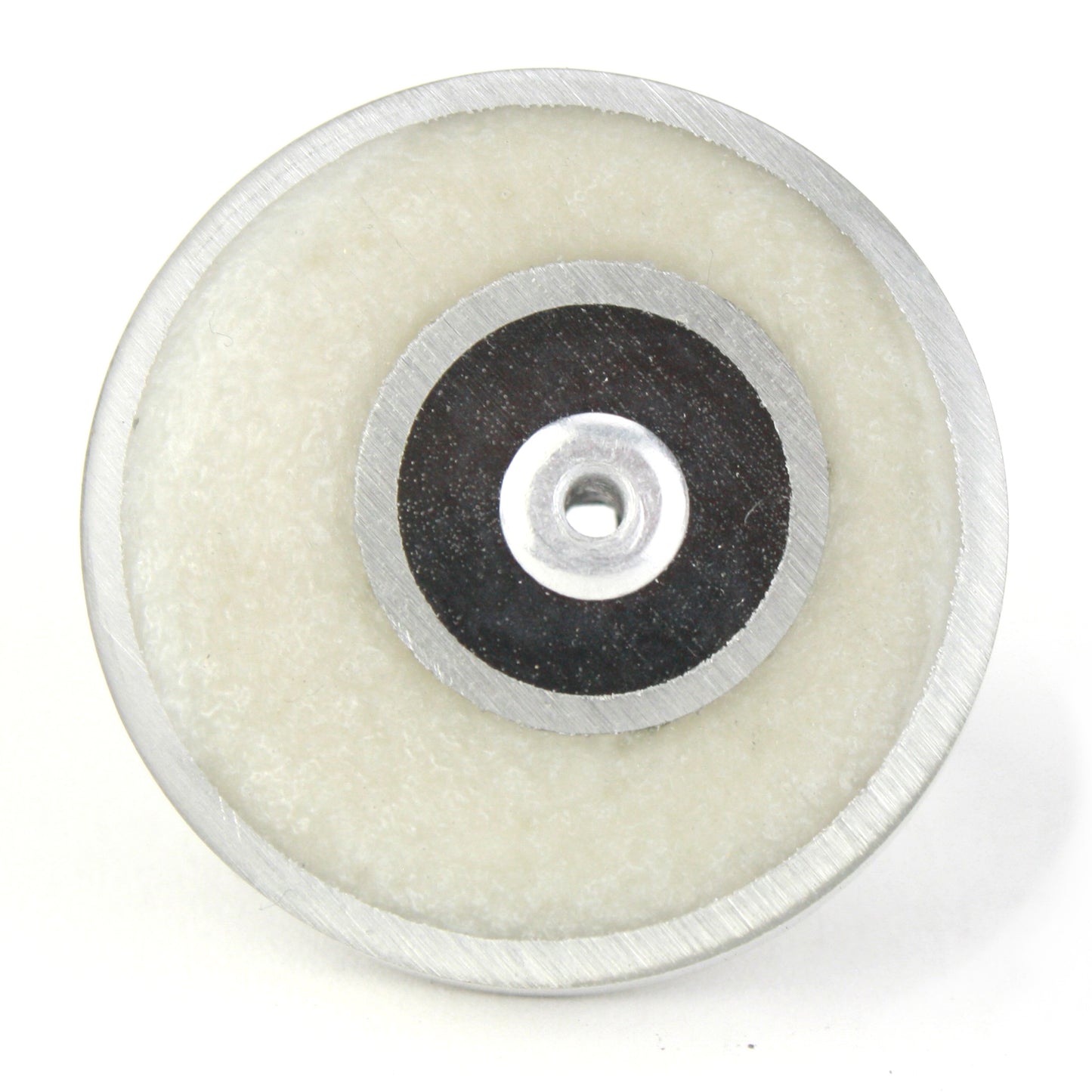 White and black Resinique Double Circle Ring crafted from eco-resin and salvaged aluminum, featuring an adjustable band for minimalist sustainable style.