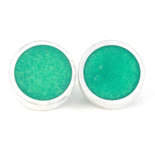 Resinique studs - seafoam