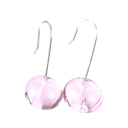 Bubble bead earrings - pink