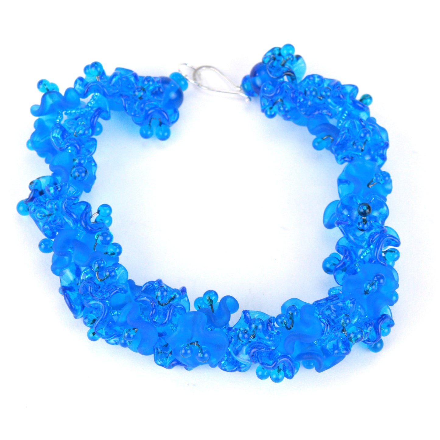 Florette necklace in aqua -Wholesale