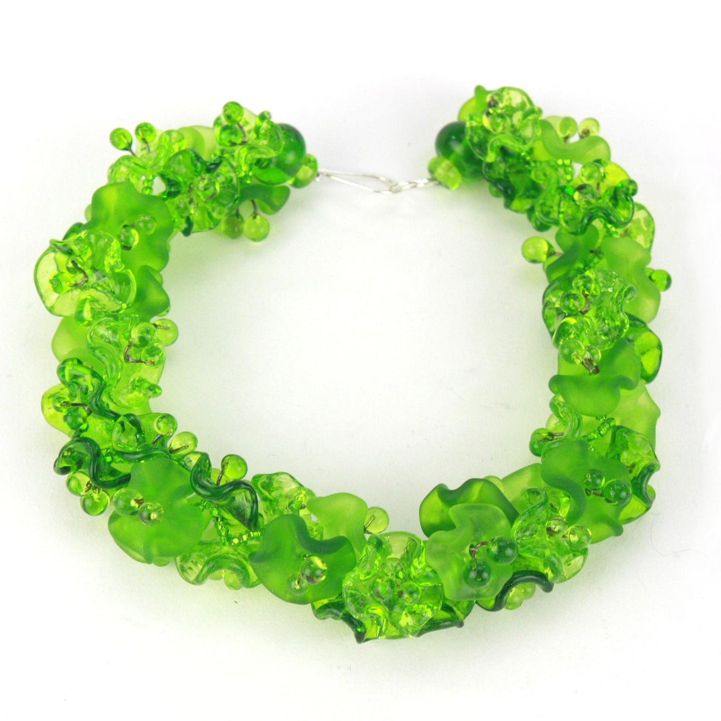 Florette necklace in green -Wholesale