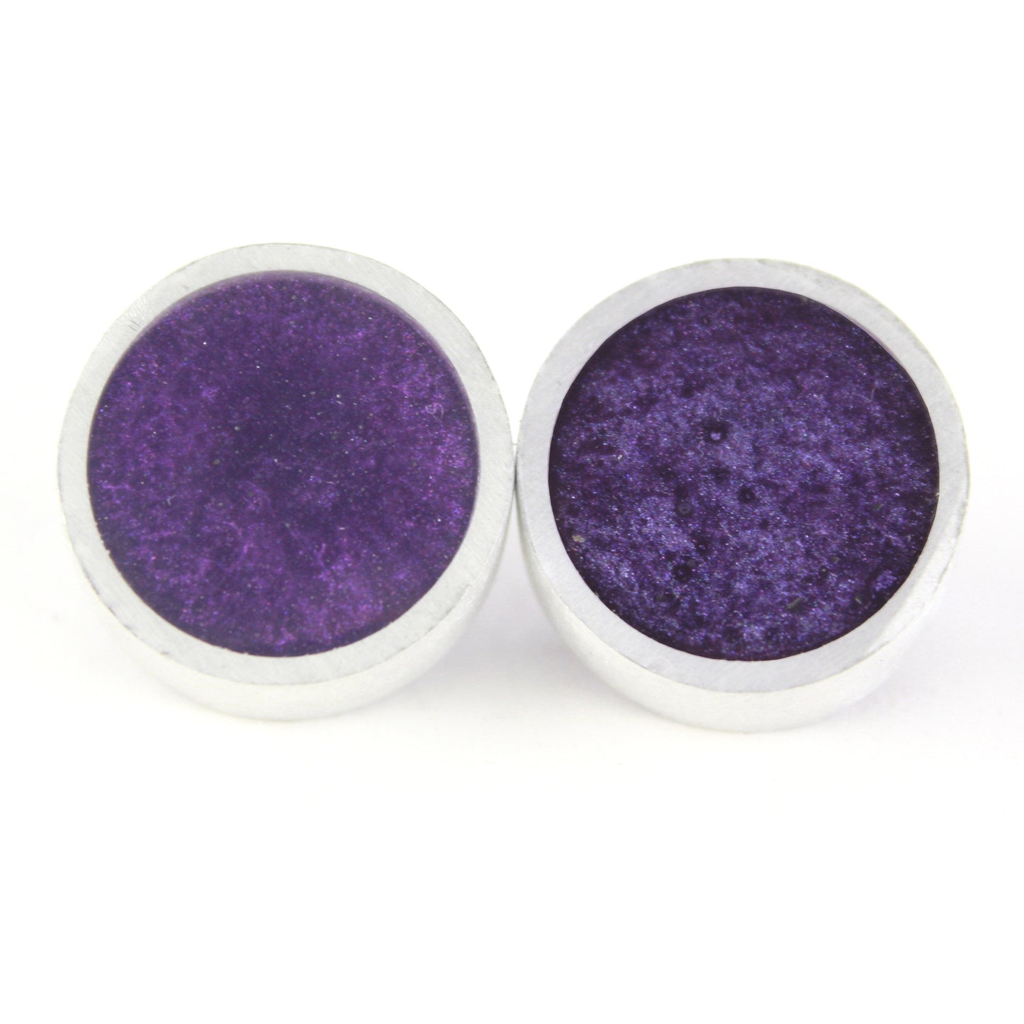 Resinique studs - purple