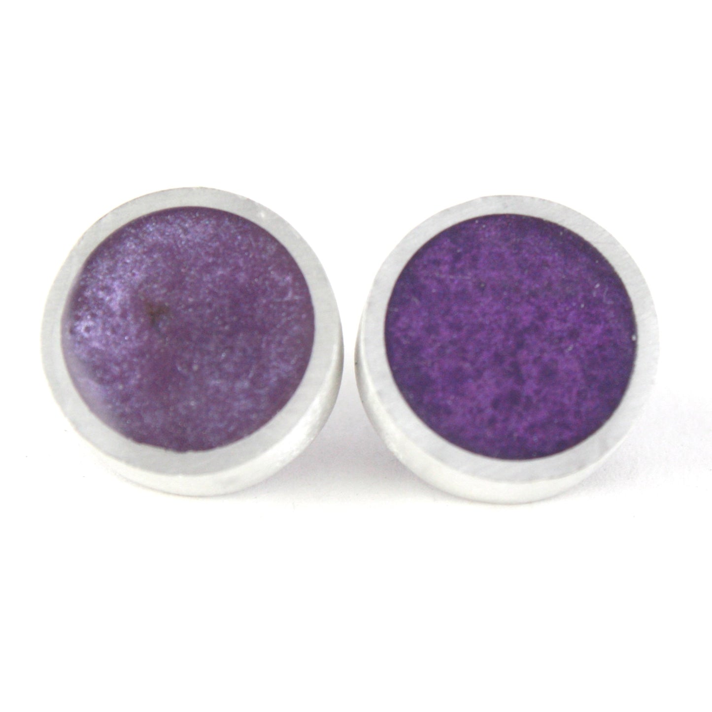 Resinique studs - purple -wholesale