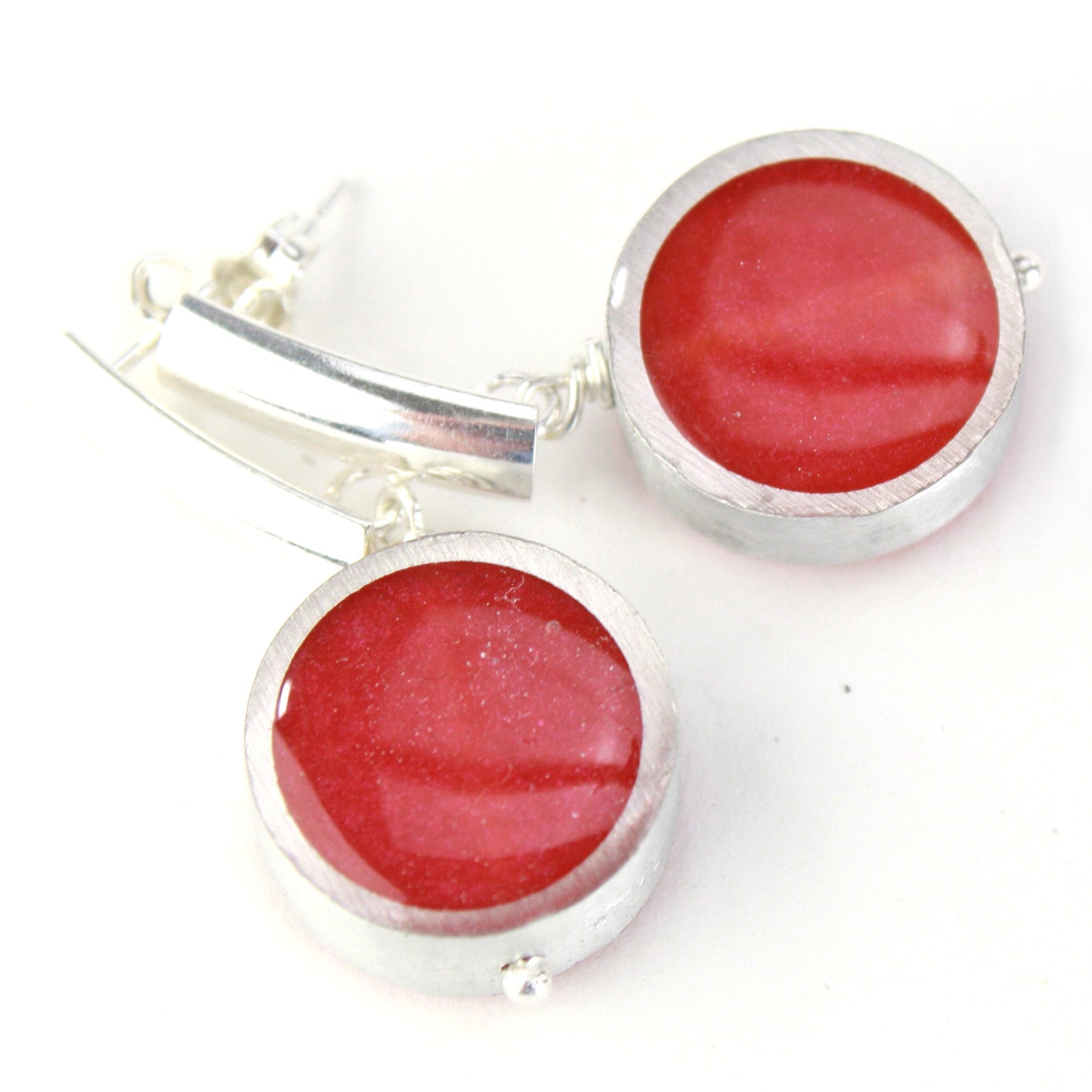 Resinique post studs - Light Red