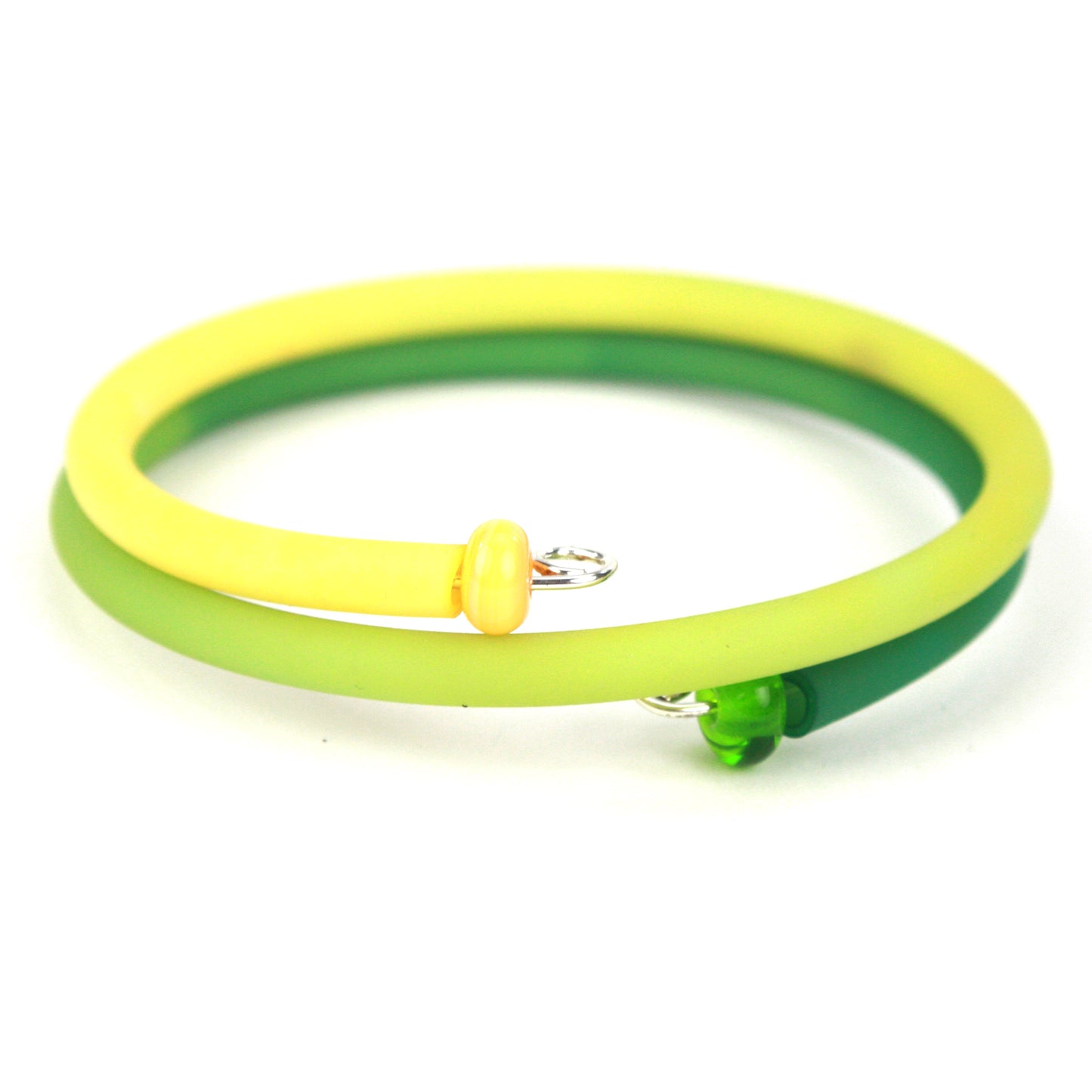 Double wrap bracelet - Yellow and green