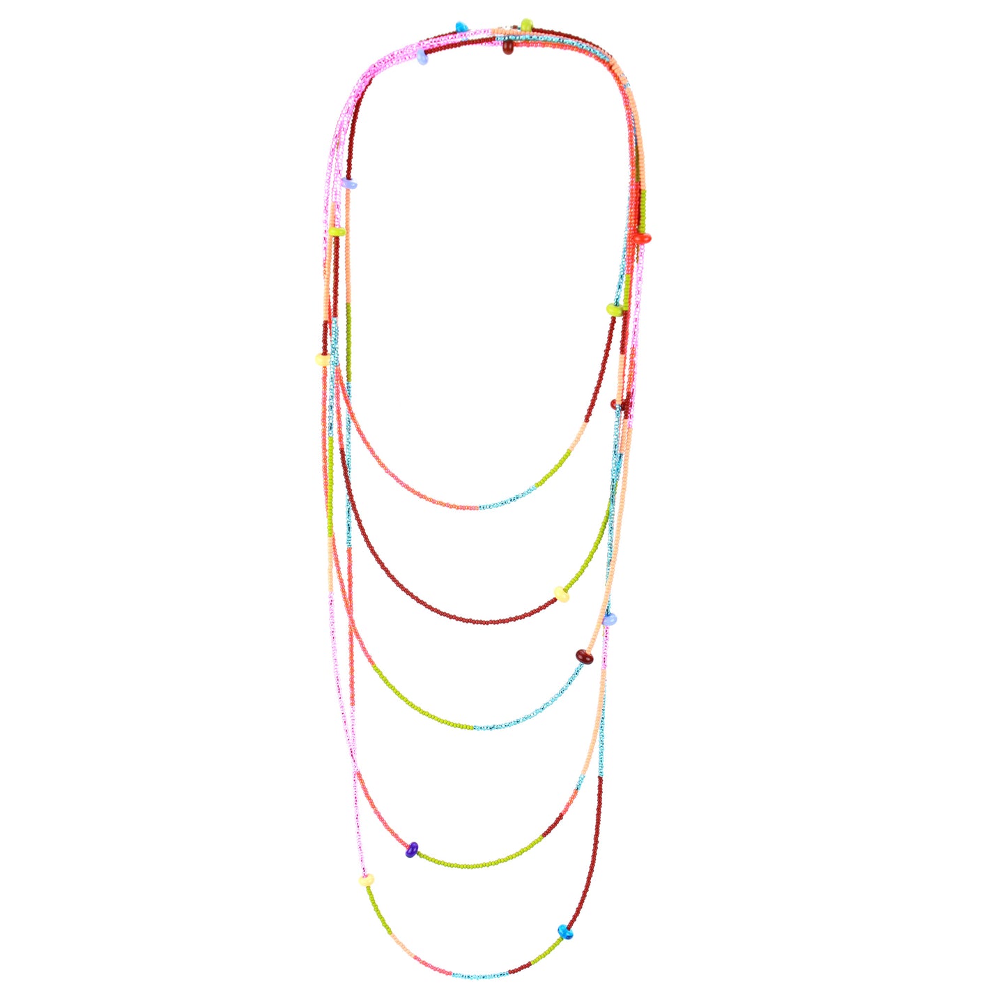 12 foot necklace - Multi colored
