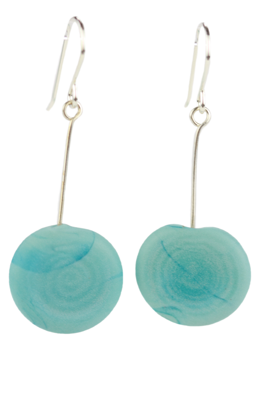 Tab earrings turquoise