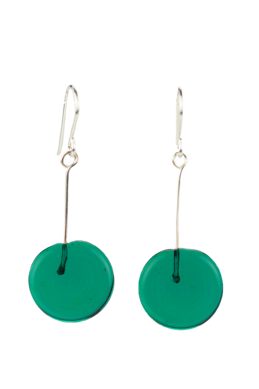 Tab earrings teal -wholesale