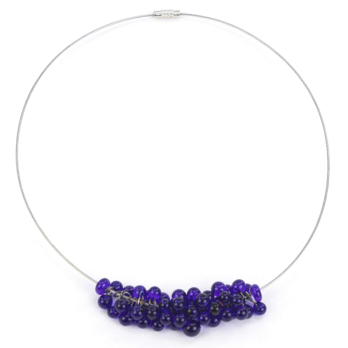 Petite Chroma Necklace in Cobalt