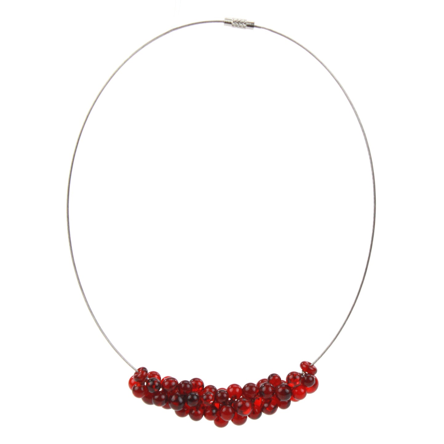 Petite Chroma Necklace in Red