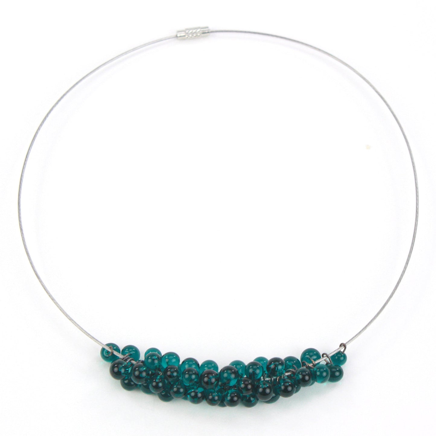 Petite Chroma Necklace in Teal