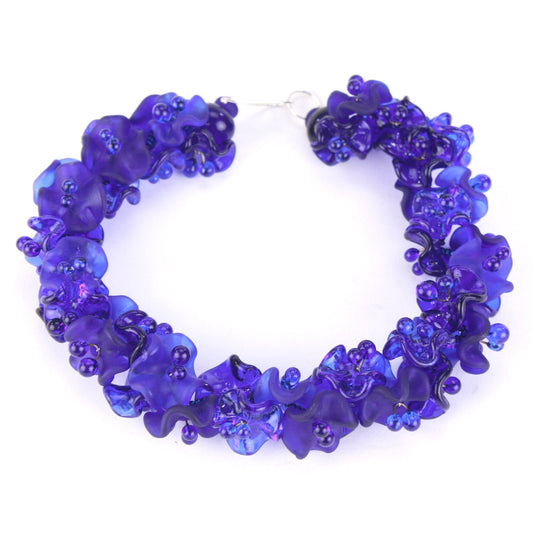 Florette necklace in cobalt
