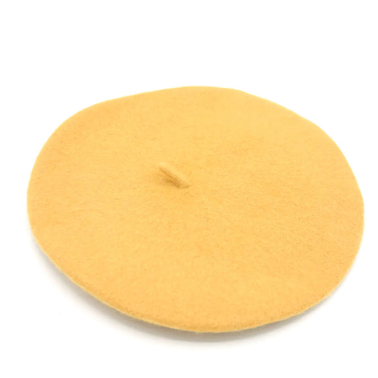 French beret -light mustard