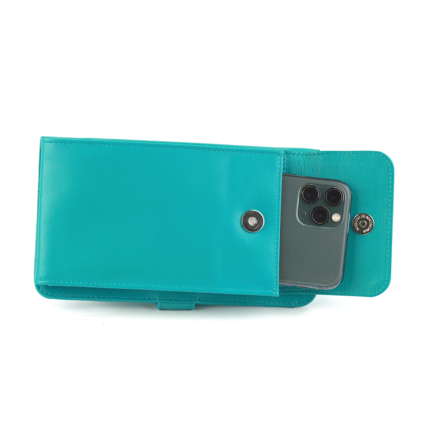 Crossbody organizer wallet -teal