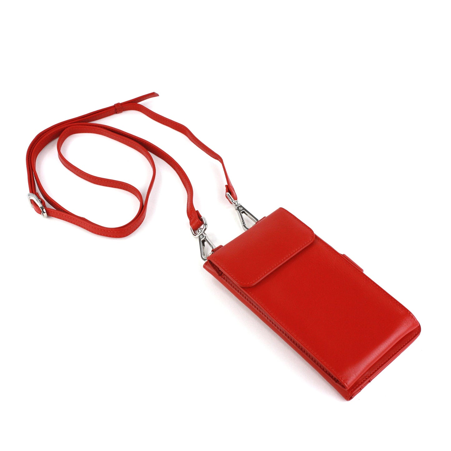 Crossbody organizer wallet -red