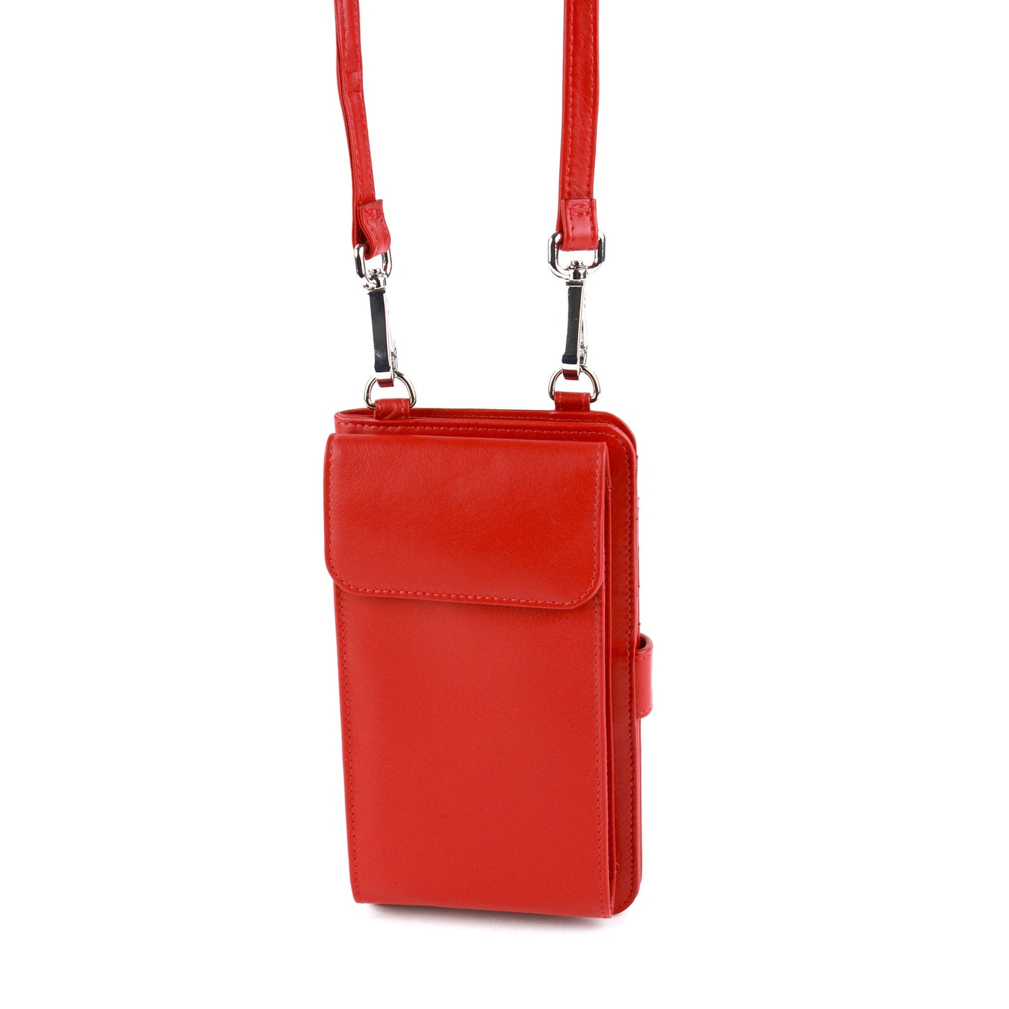Crossbody organizer wallet -red