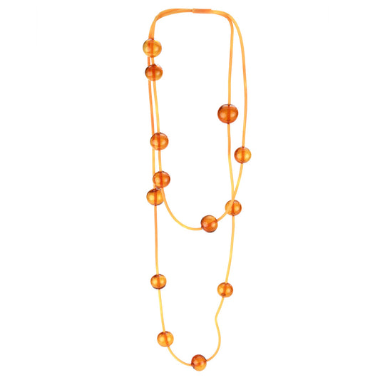 Orbit necklace -amber