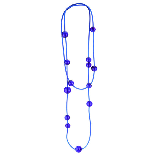 Orbit necklace -cobalt