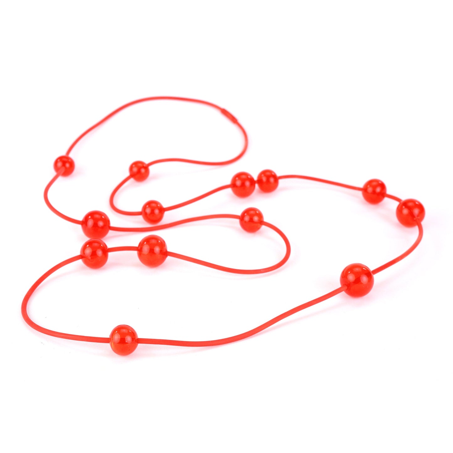 Orbit necklace -orange