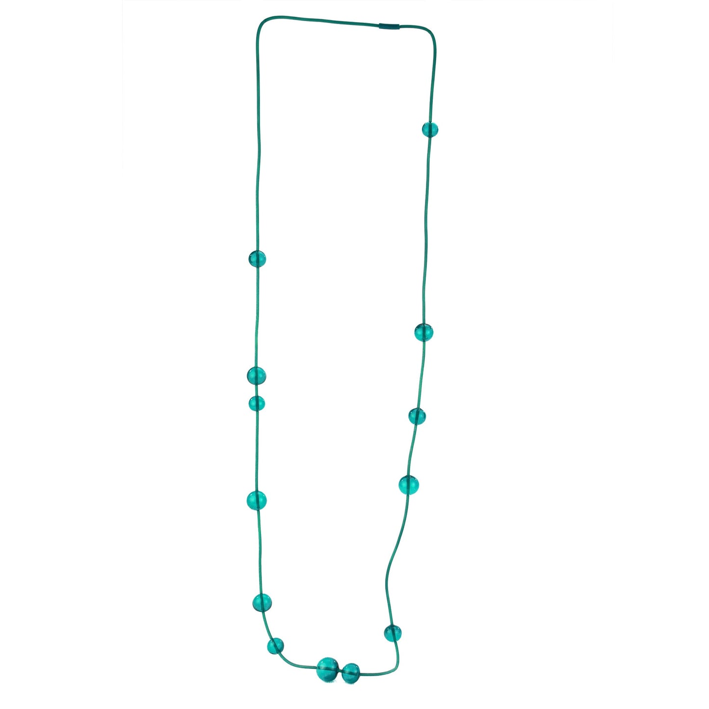 Orbit necklace -teal