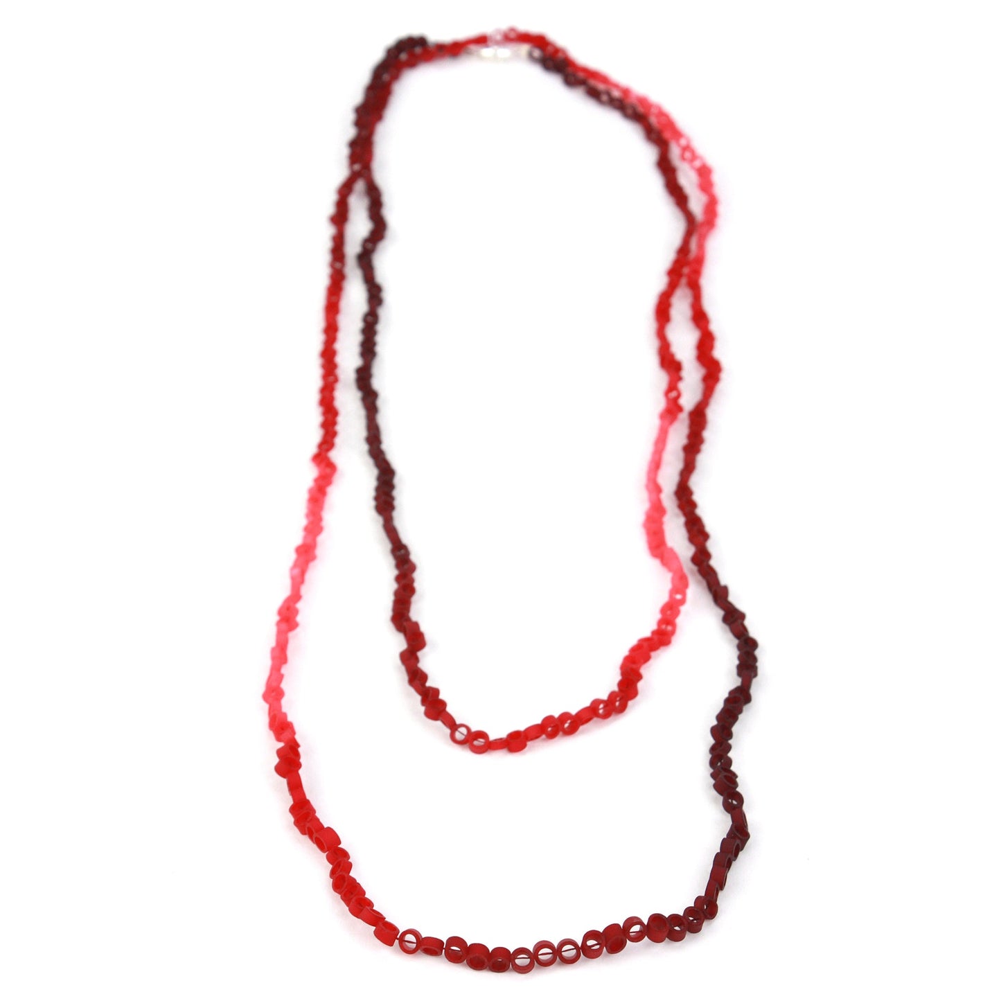 Little links necklace - Reds