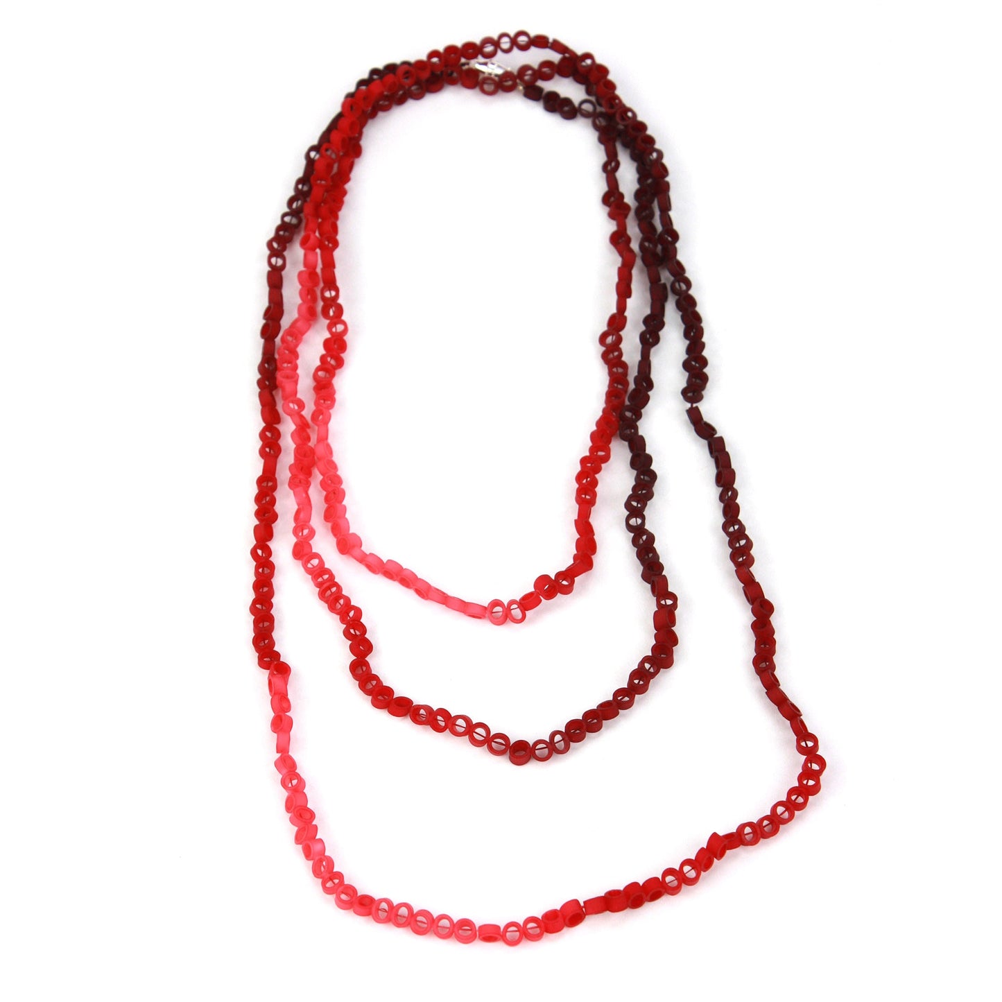 Little links necklace - Reds