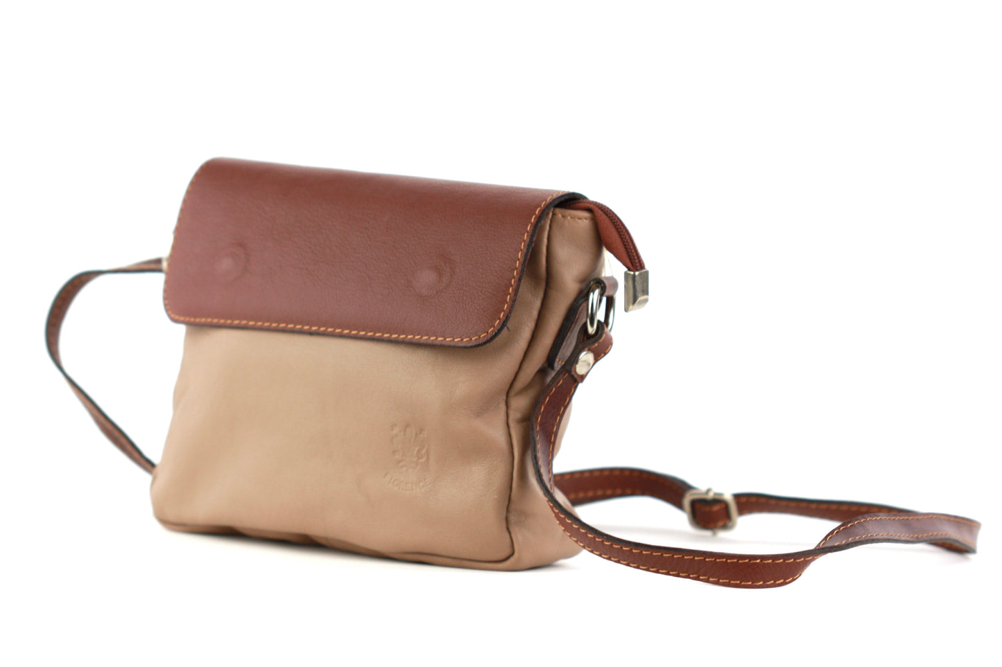 Penelope handbag in tan and brown
